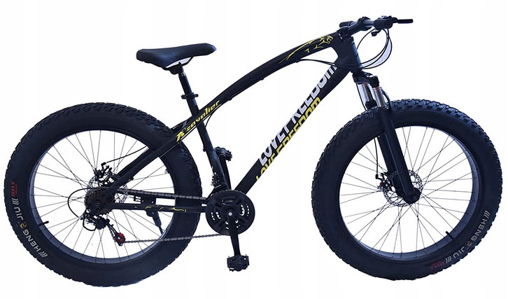Fatbike bicykel - Tuk Bike Bike Bike Tlmič Tlmič hrubých kolies 26 čierna