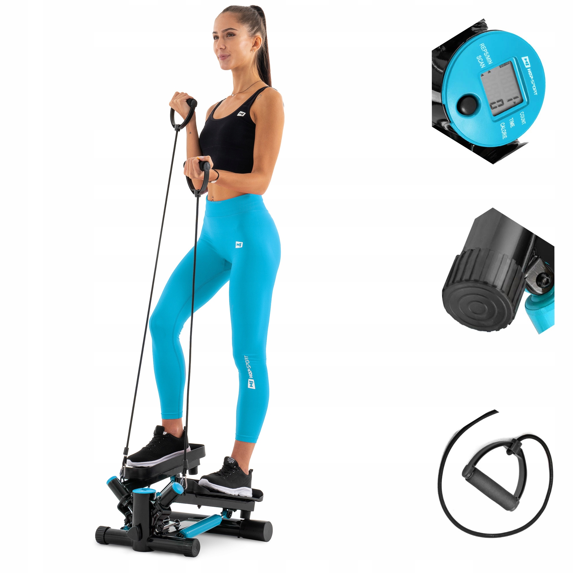 Stepper - ČIERNA PODLOŽKA NA CVIČENIE NA JOGU, HRÚBKA 1,5cm + TAŠKA